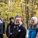 Joey Spatafora, OSU professor and head of the Department of Botany and Plant Pathology, holds up a mushroom on Mycology Field Day a the McDonald-Dunn Research Forest. Credit: Katterlea MacGregor